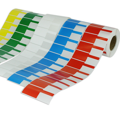 彩色刀型不干胶贴纸移动工程网络综合布线光纤标签打印纸