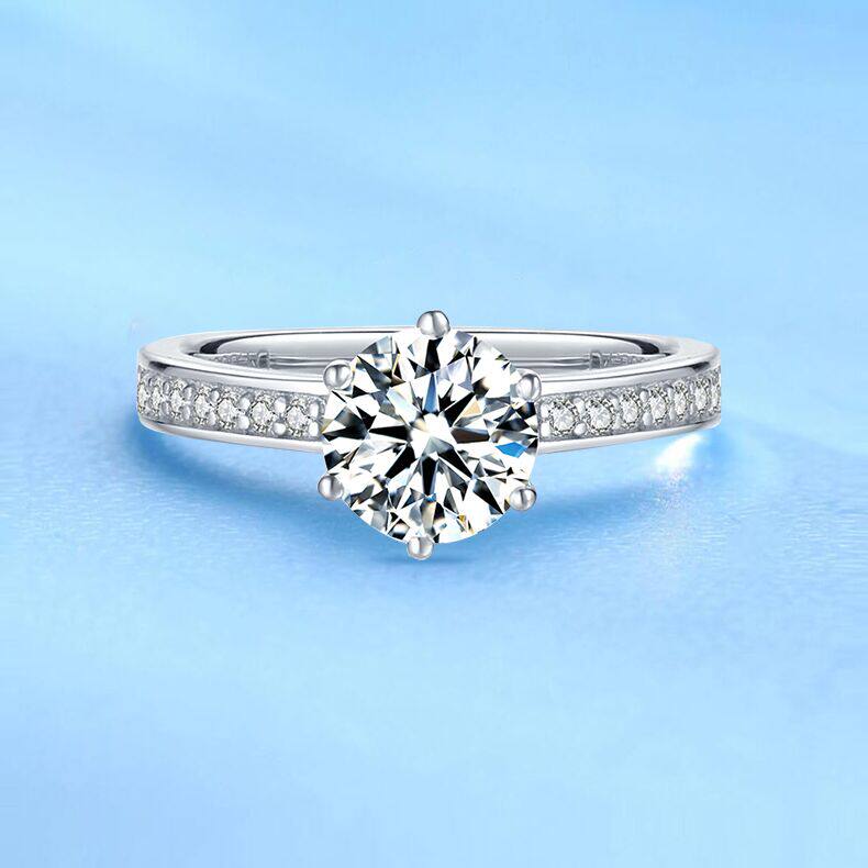 董先生戒指钻石金钻石18k30分裸钻求婚情侣同款手饰