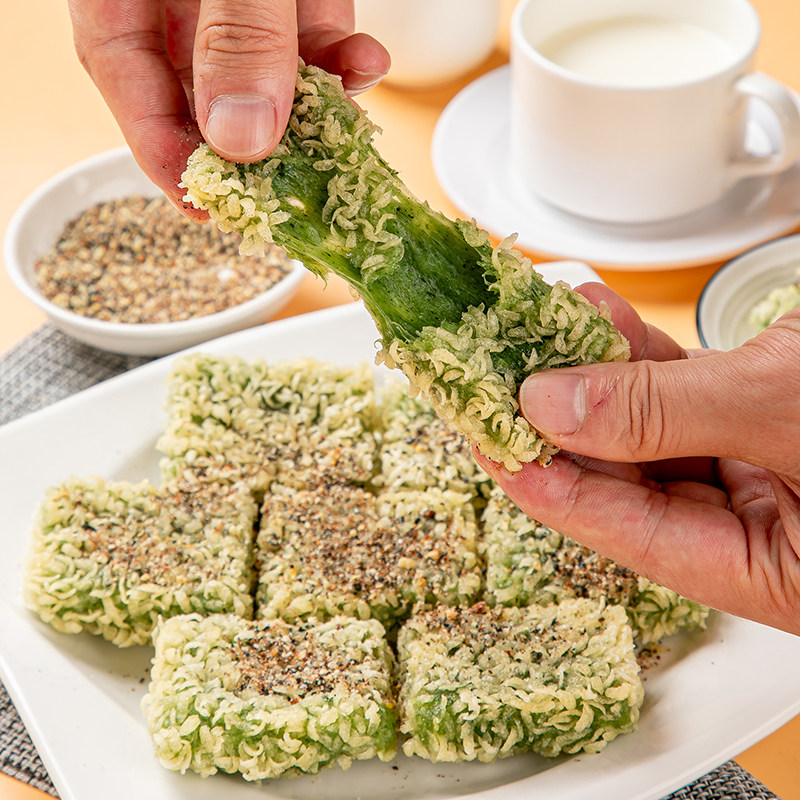 艾草劲糕酒店饭店面食餐厅点心特色菜食材油炸传统糕点