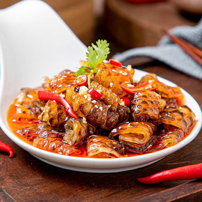 鱼皮凉拌qq230g箱装酒店饭店特色半成品凉菜凉菜