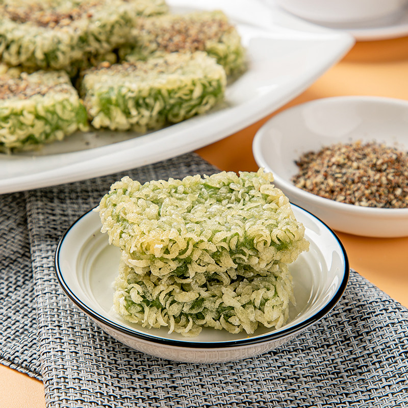 艾草劲糕酒店饭店面食餐厅点心特色菜食材油炸传统糕点