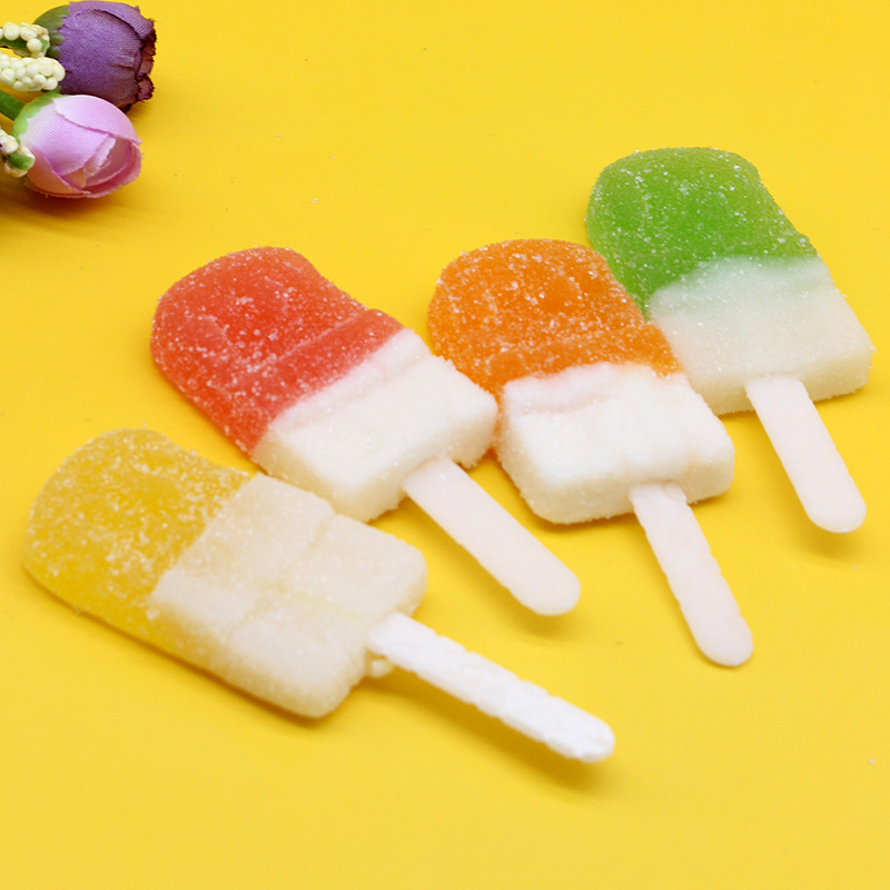 果町冰淇淋雪糕棒棒糖水果味软糖果儿童休闲食品创意糖果小零食