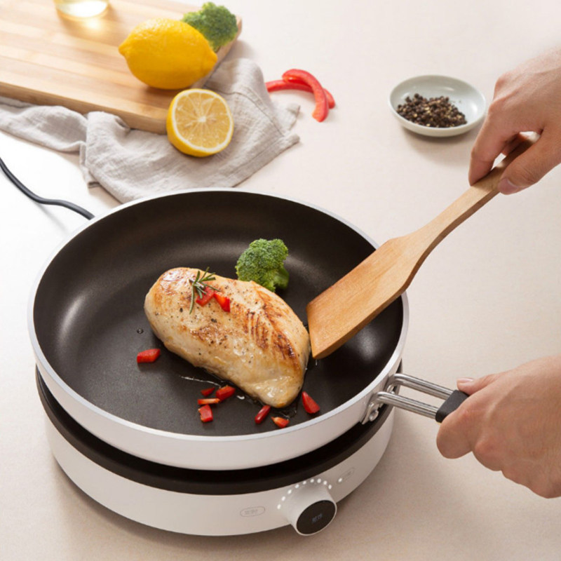 煎锅不粘平底26cm锅盖易清洁清洁电磁炉适用牛排煎锅