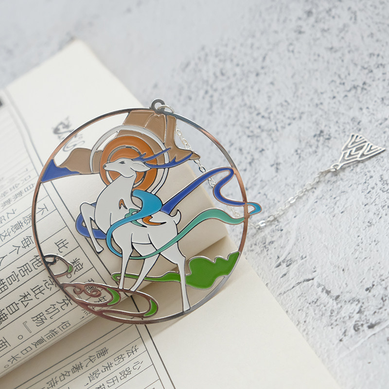 九色鹿金属书签古典中国国风创意简约文艺礼品书签