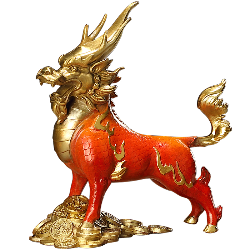 新中式客厅送人乔迁开业装饰神兽玄关办公室摆件摆件