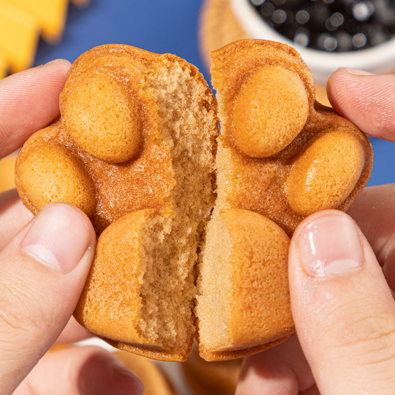 叮咚熊熊掌蛋糕(波波奶茶味)网红零食小蛋糕营养早餐代餐零食
