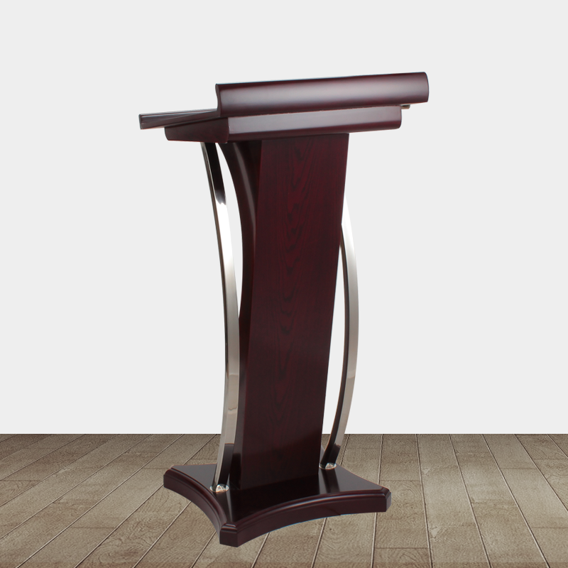 高端多媒体演讲讲台创意移动餐厅迎宾接待会议演讲台