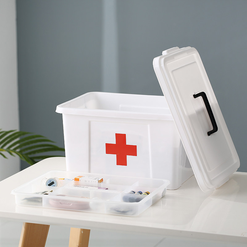 药箱家庭特大号医药多层急救药品收纳保健家用医药箱