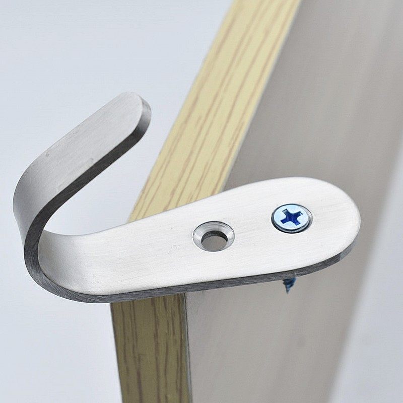 沛晴单钩挂衣墙钩免钉挂钩门后衣帽厨卫不锈钢挂钩