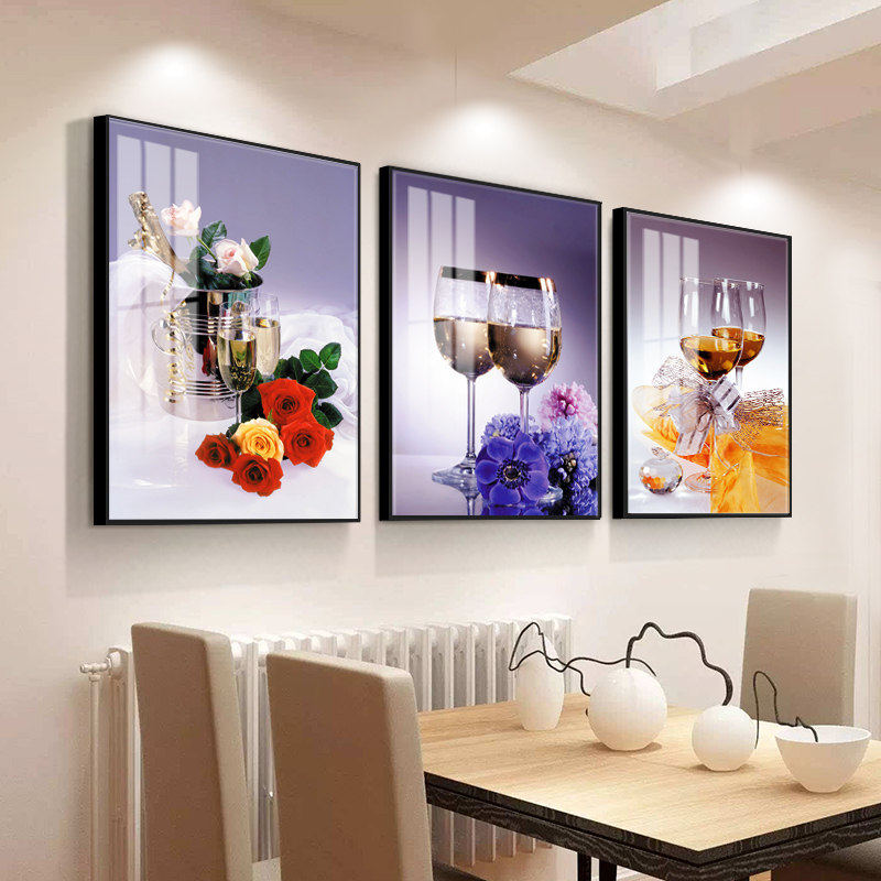餐厅装饰画餐桌现代简约挂画轻奢壁画墙面家用饭厅现代装饰画