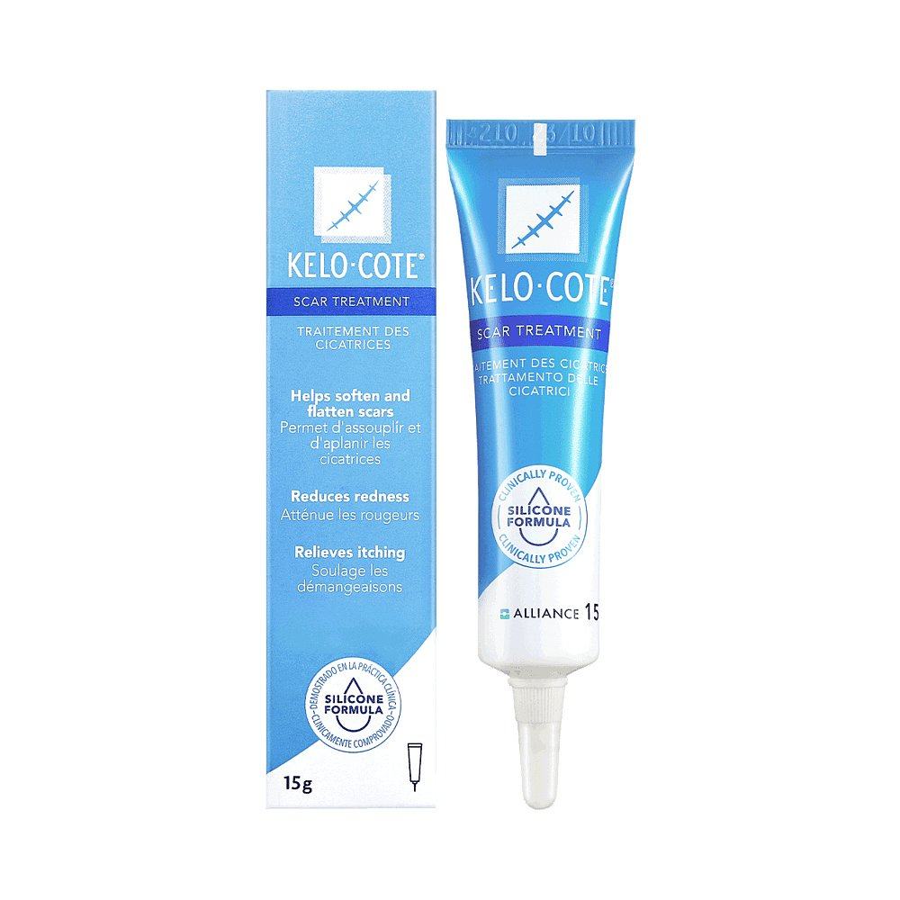 香港直邮kelocote芭克祛疤膏15g支抚平疤痕修护伤疤焕颜无痕