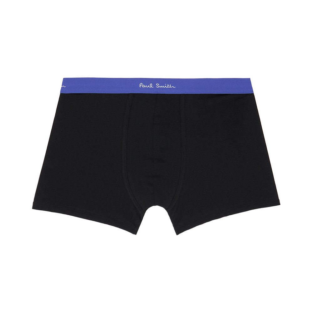 paulsmith香港直邮潮奢男士五件黑色平角内裤男平角内裤