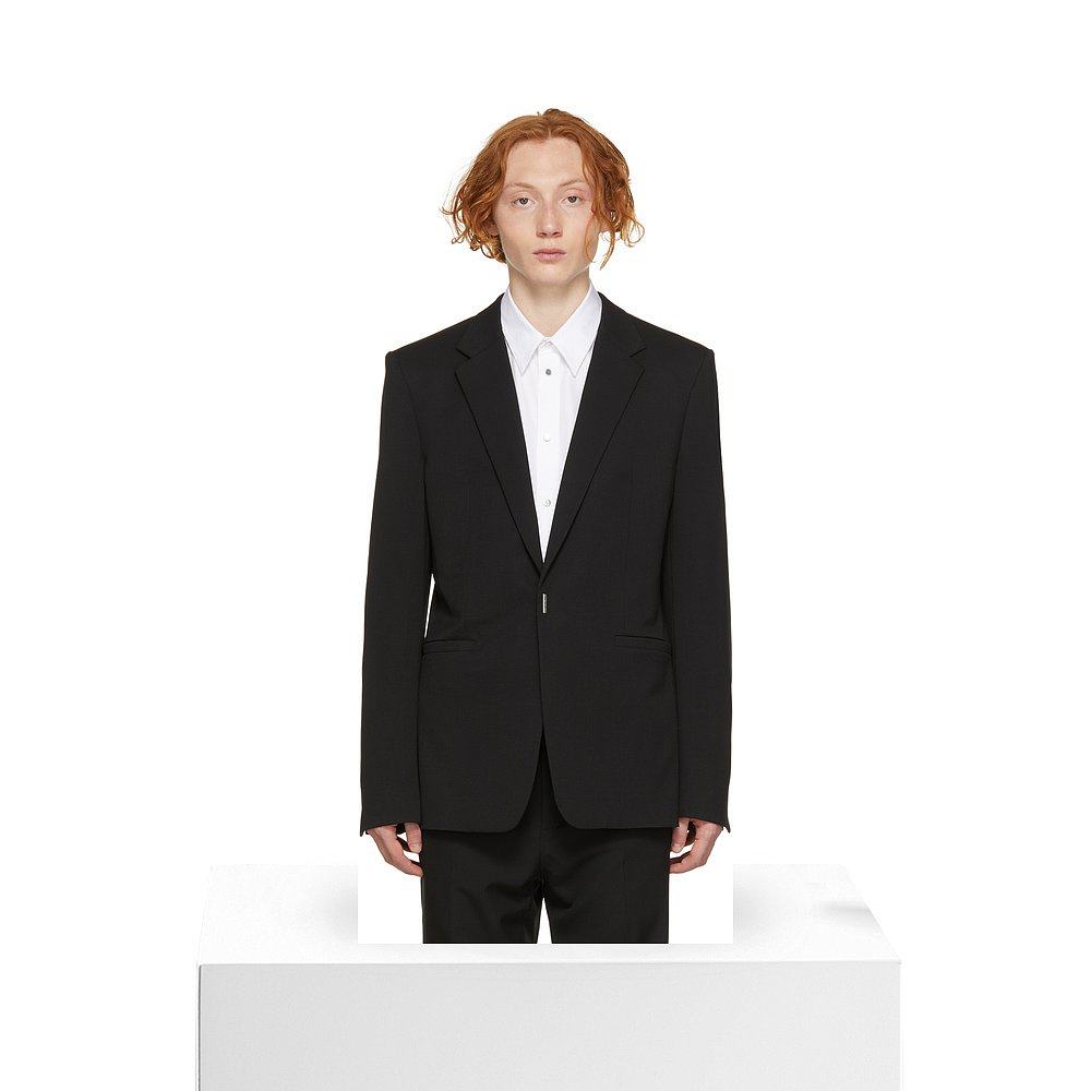 givenchy香港直邮潮奢男士黑色evening西装外套商务正装西服