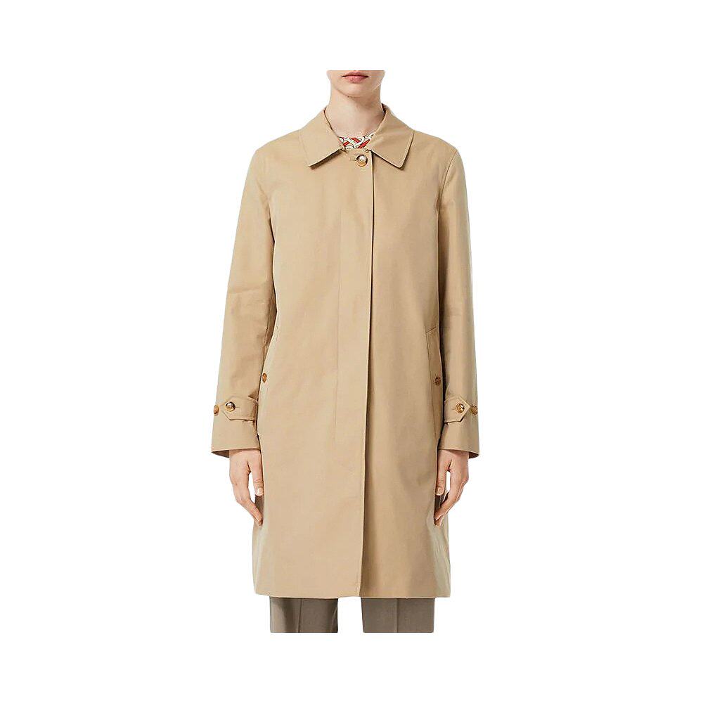 香港直邮burberry巴宝莉女士卡其色大衣8019691风衣