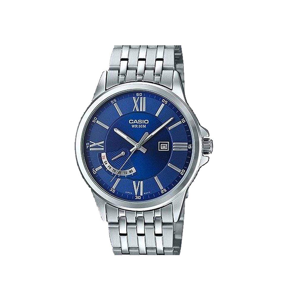 香港直邮casio卡西欧经典商务不锈钢手表时尚休闲mtpe125d2a日韩腕表