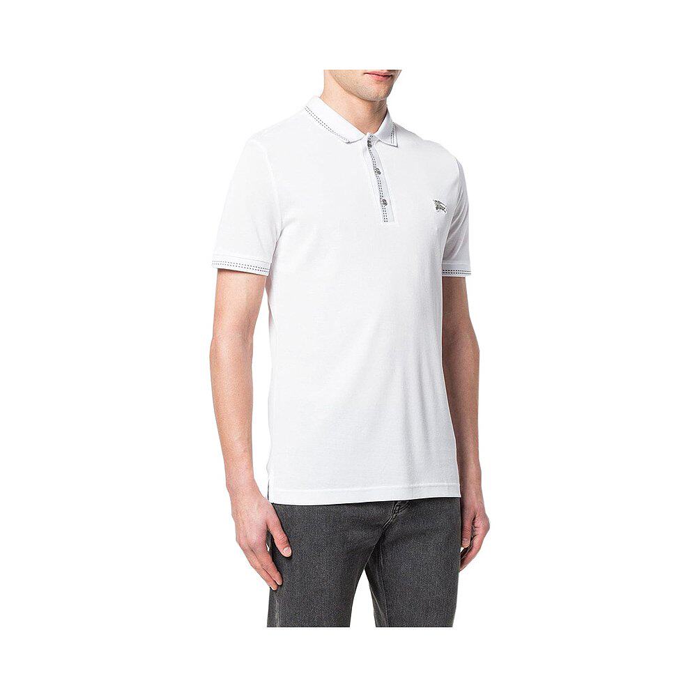 香港直邮burberry巴宝莉白色男士简约短袖polo4061792t恤