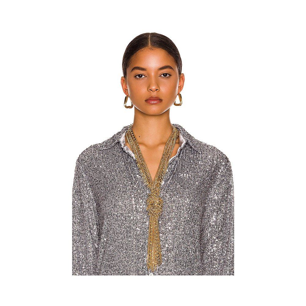 香港直邮潮奢tomford汤姆福特女士流苏扭纹项链