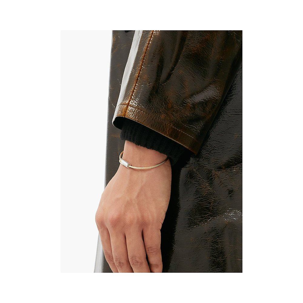 香港直邮潮奢legramme男士9g18k金麻花麻花手链