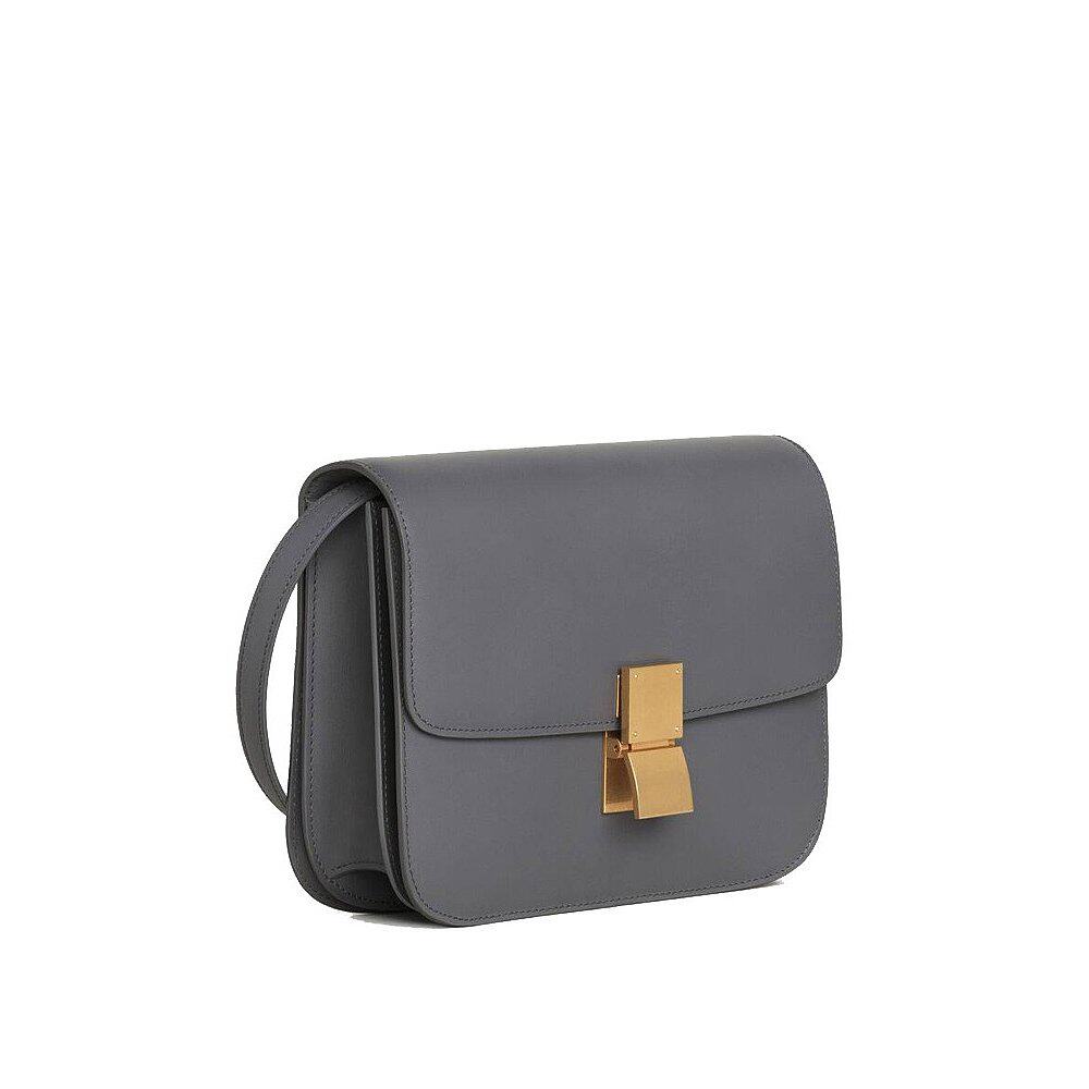 香港直邮celine思林女士灰色单肩斜挎小方包189173dls09lc