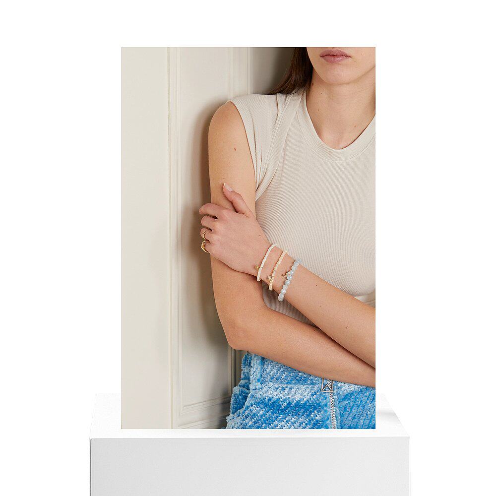 香港直邮潮奢sydneyevan女士tinyevileye14k手链