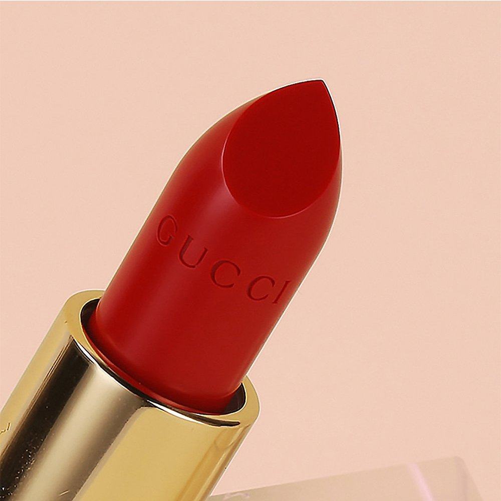 唇膏香港直邮gucci古驰倾色华缎金管缎口红提升唇膏