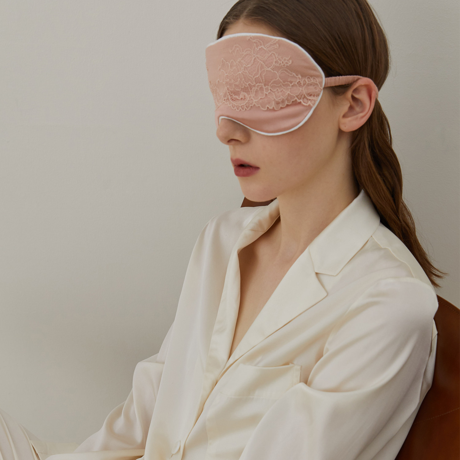 forbedfellow真丝眼罩蕾丝睡眠午休遮光蚕丝护眼结婚眼罩