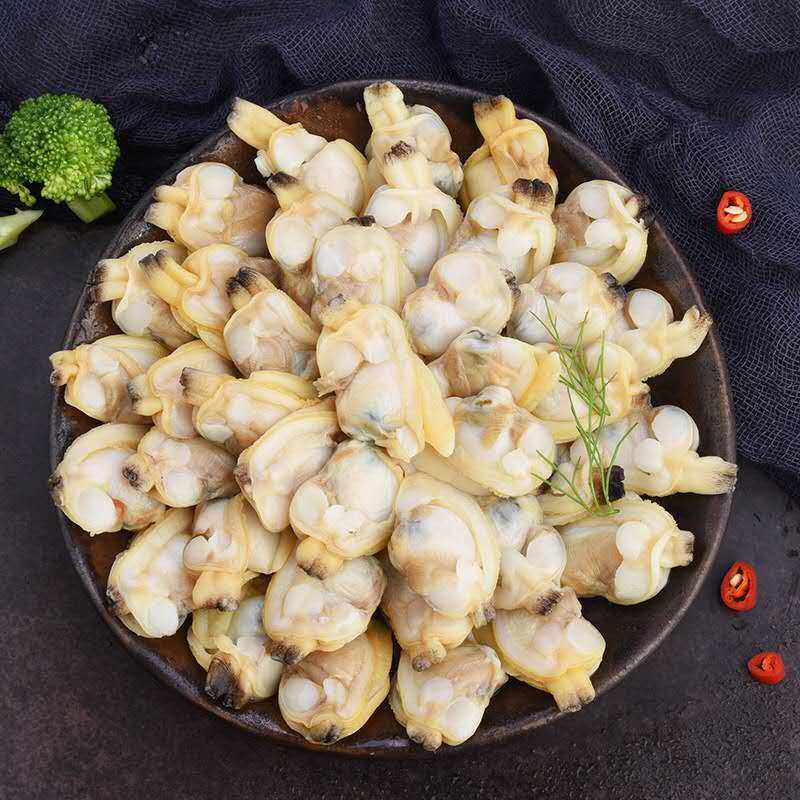 山东冷冻新鲜原汁蛤蜊肉鲜冻熟嘎啦肉蚬文蛤贝类制品