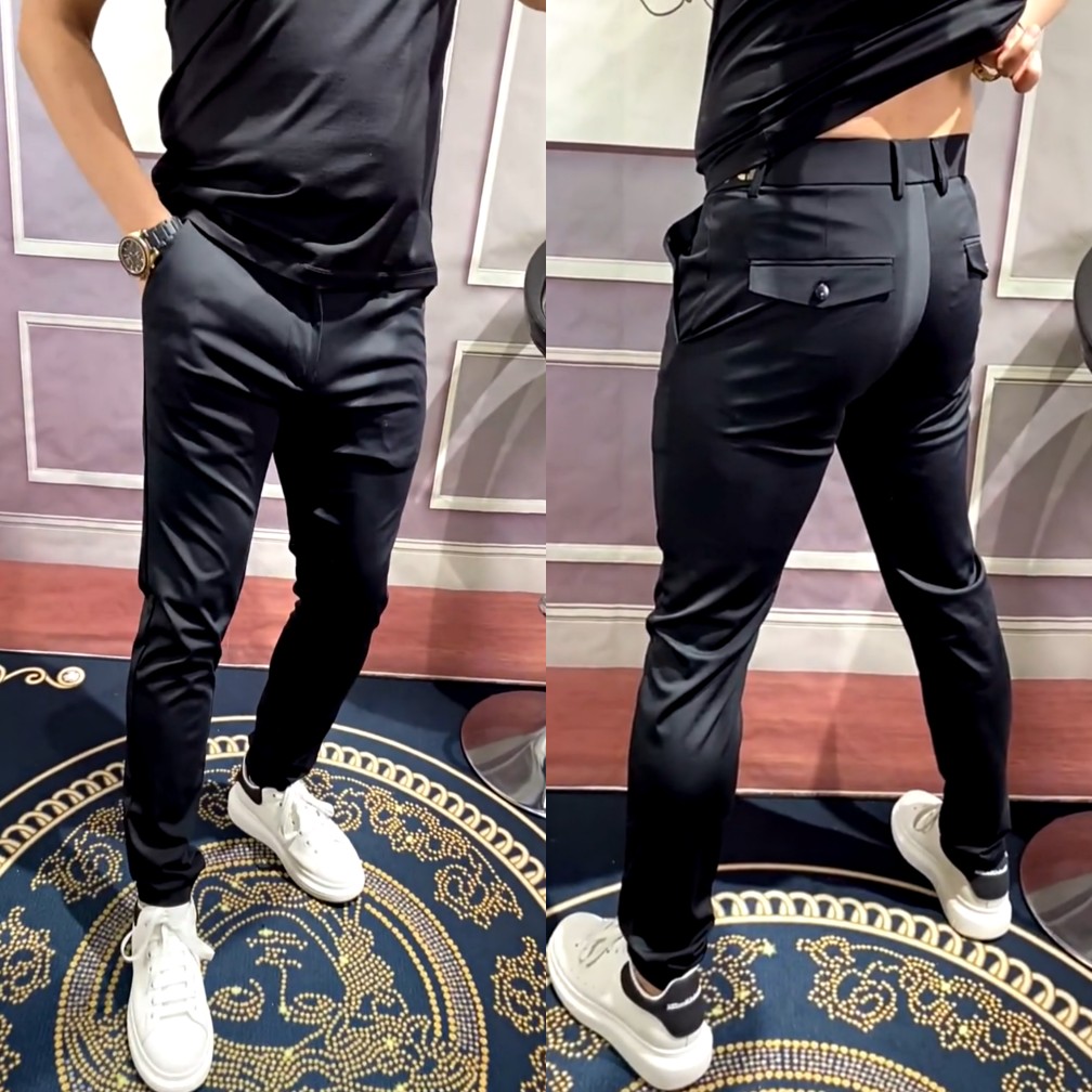 9095男士新品修身小脚休闲都市气质裤时尚潮流型男百搭时尚男裤子