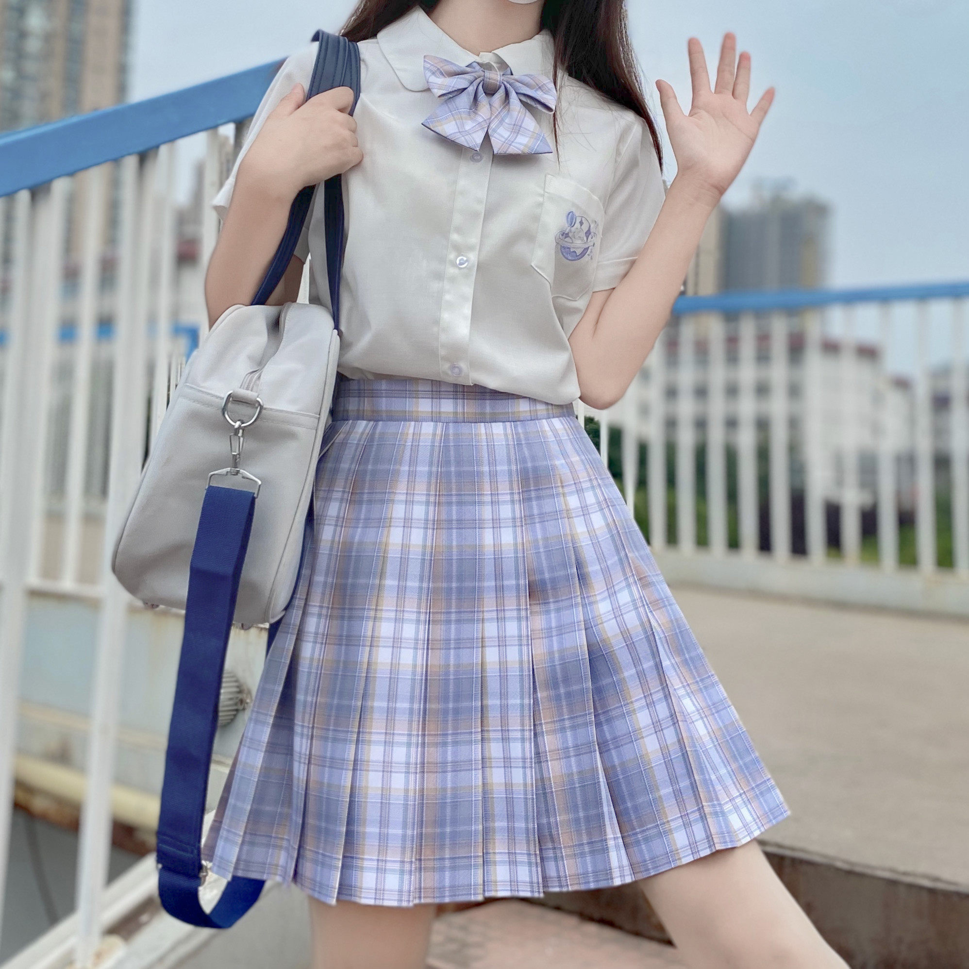 格裙百搭jk设计原创妖物现货妖怪芋泥扶野jk