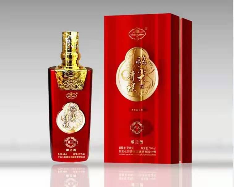 青海特产互助七彩土乡酩尖青稞祥云43P0ml纯粮国产白酒