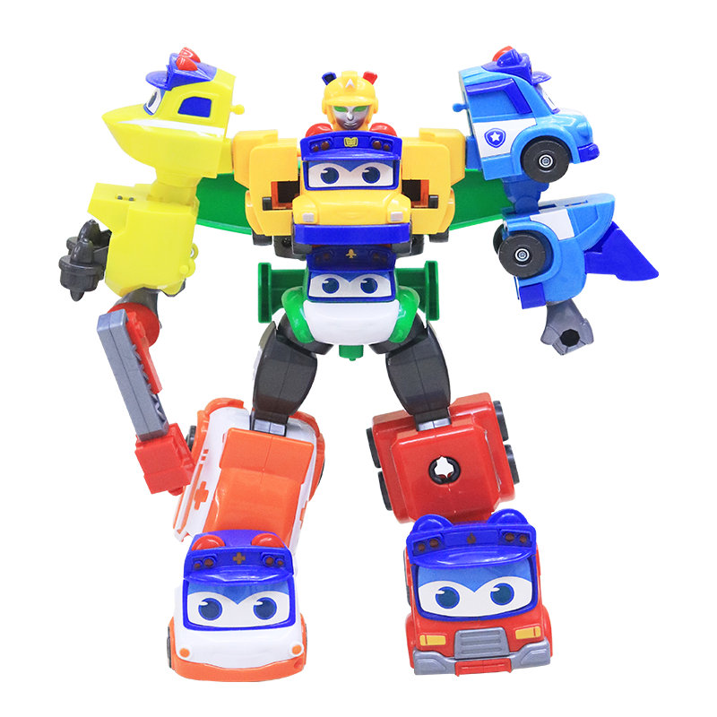 猪猪侠百变校巴六合一机长歌德船长警长玩具儿童儿童机器人