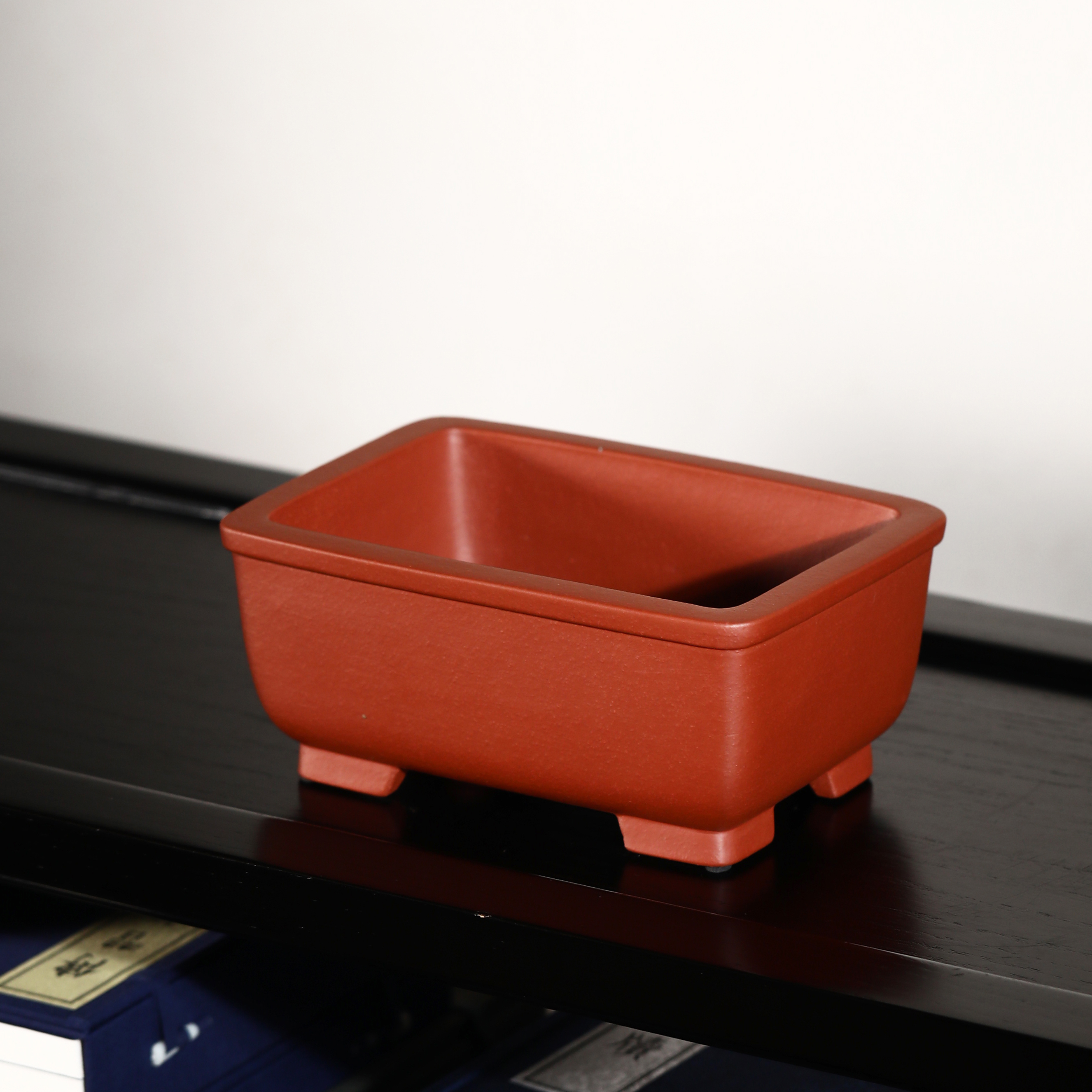 紫砂花盆长方形尹恒兵手工名家觅陶乡马槽桌面盆栽花盆