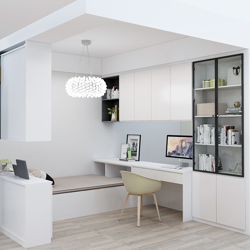 掌上明珠家具现代简约卧室榻榻米定制衣柜一体次卧全屋整体榻榻米定制