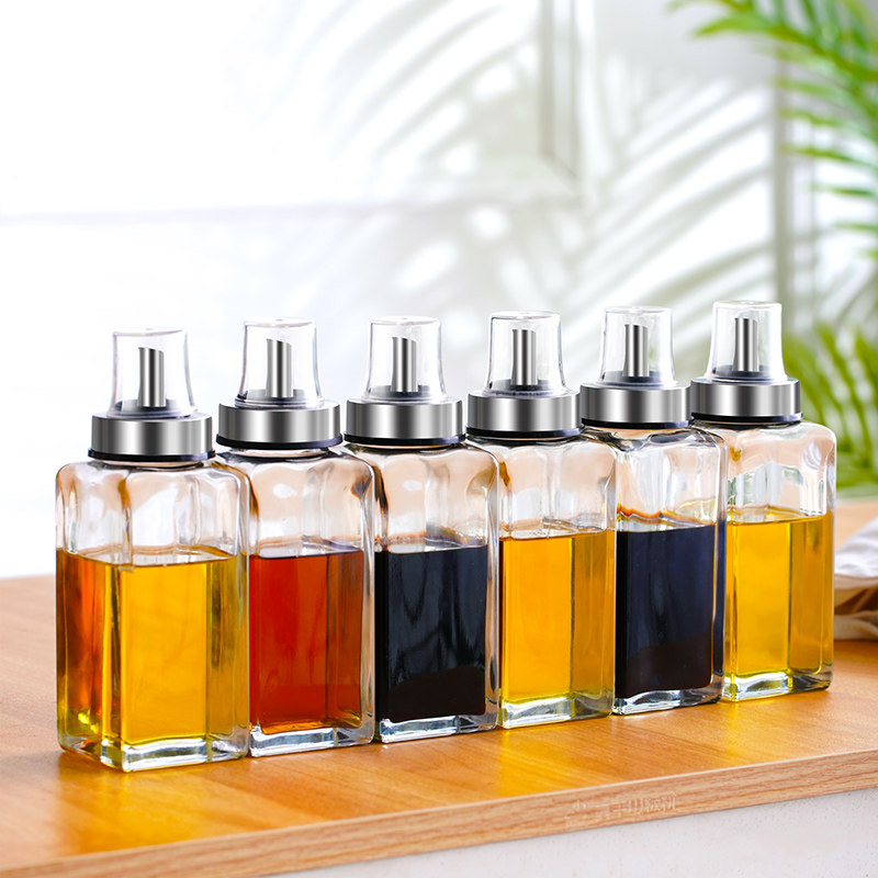 哲洋 防漏玻璃油瓶 500ml