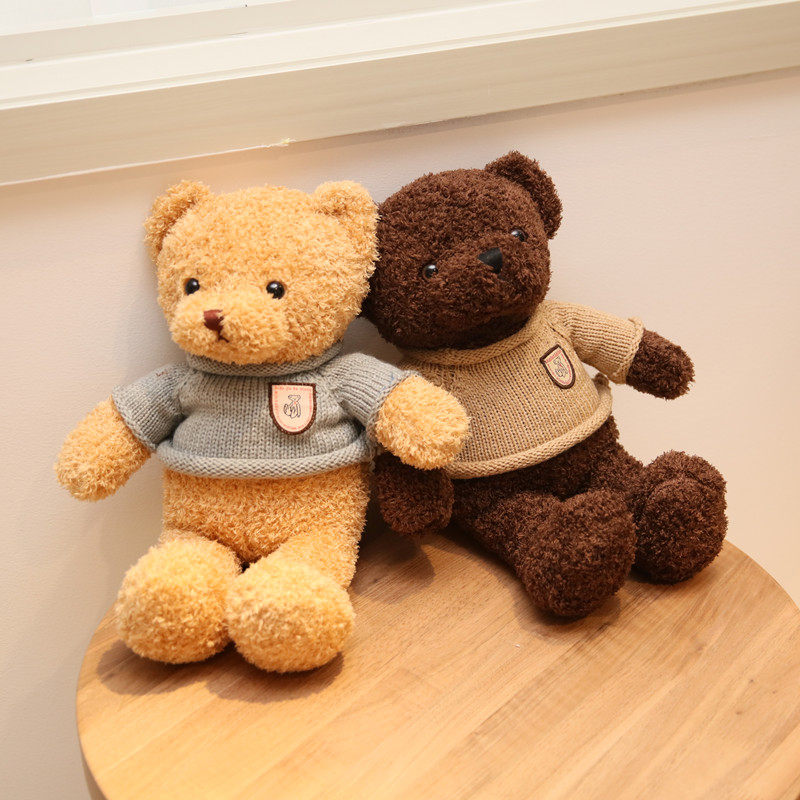 公仔布娃娃女生抱抱熊床上可爱毛绒玩具网红泰迪泰迪熊毛绒布艺类玩具