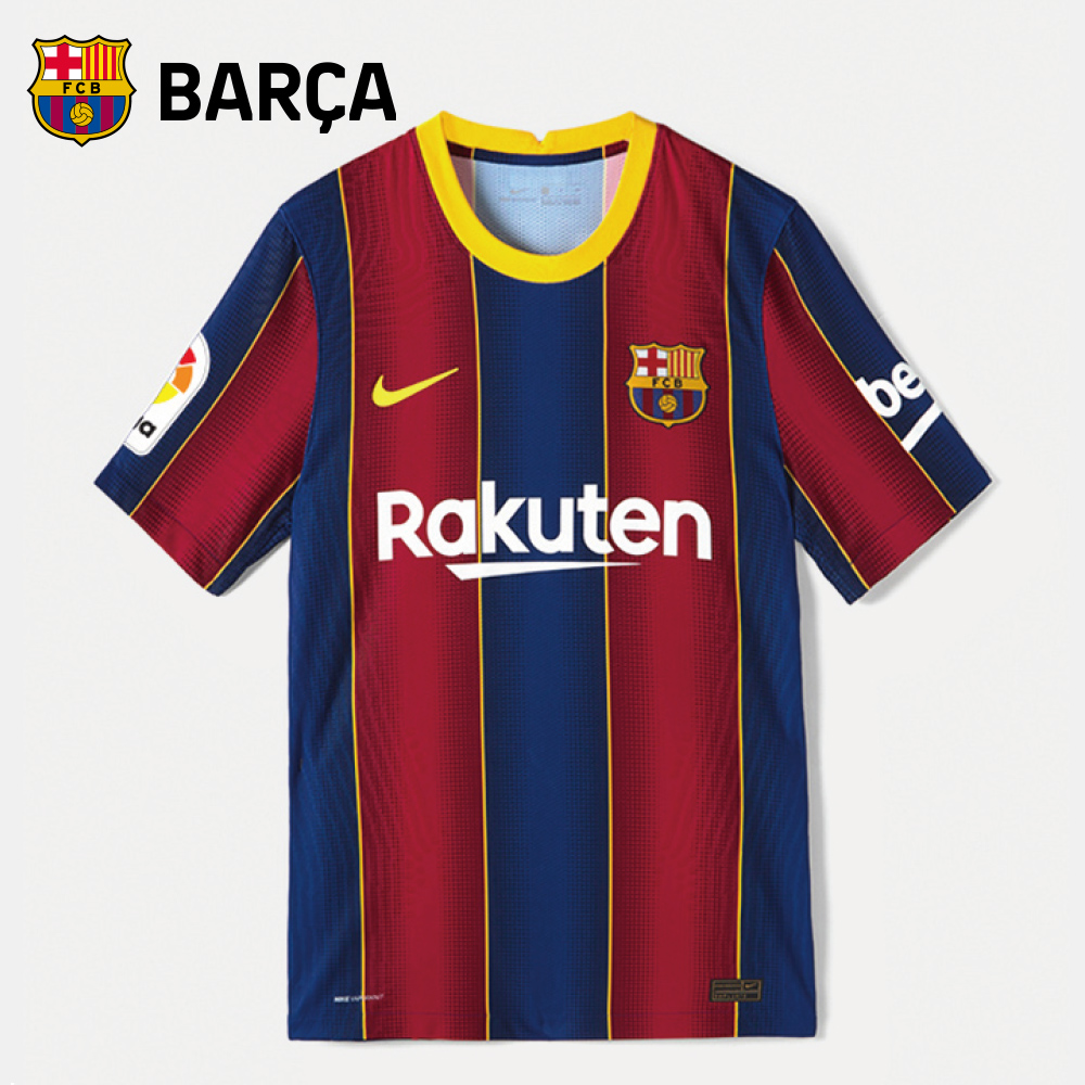 球衣巴塞罗那足球俱乐部主场巴萨球迷20-21赛季梅西足球服