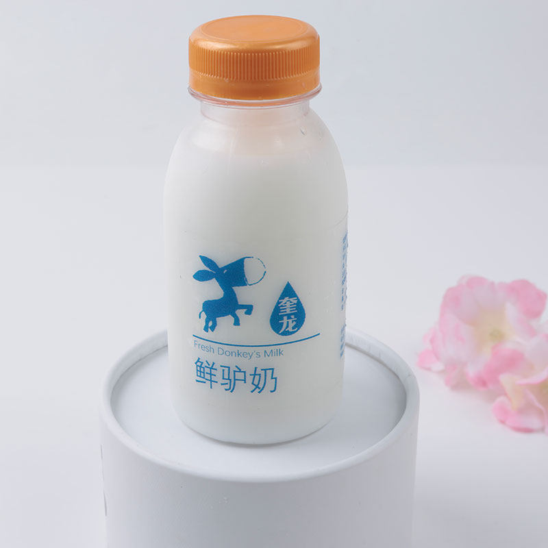 鲜驴奶药食同源营养早餐低脂高钙富硒250g10瓶食用农产品顺丰包邮