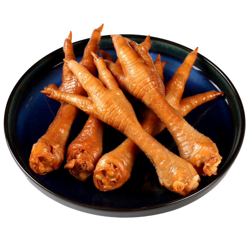 鲜熏鸡爪休闲鸡肉零食小吃卤味鸡脚凤爪300克鸡熟食