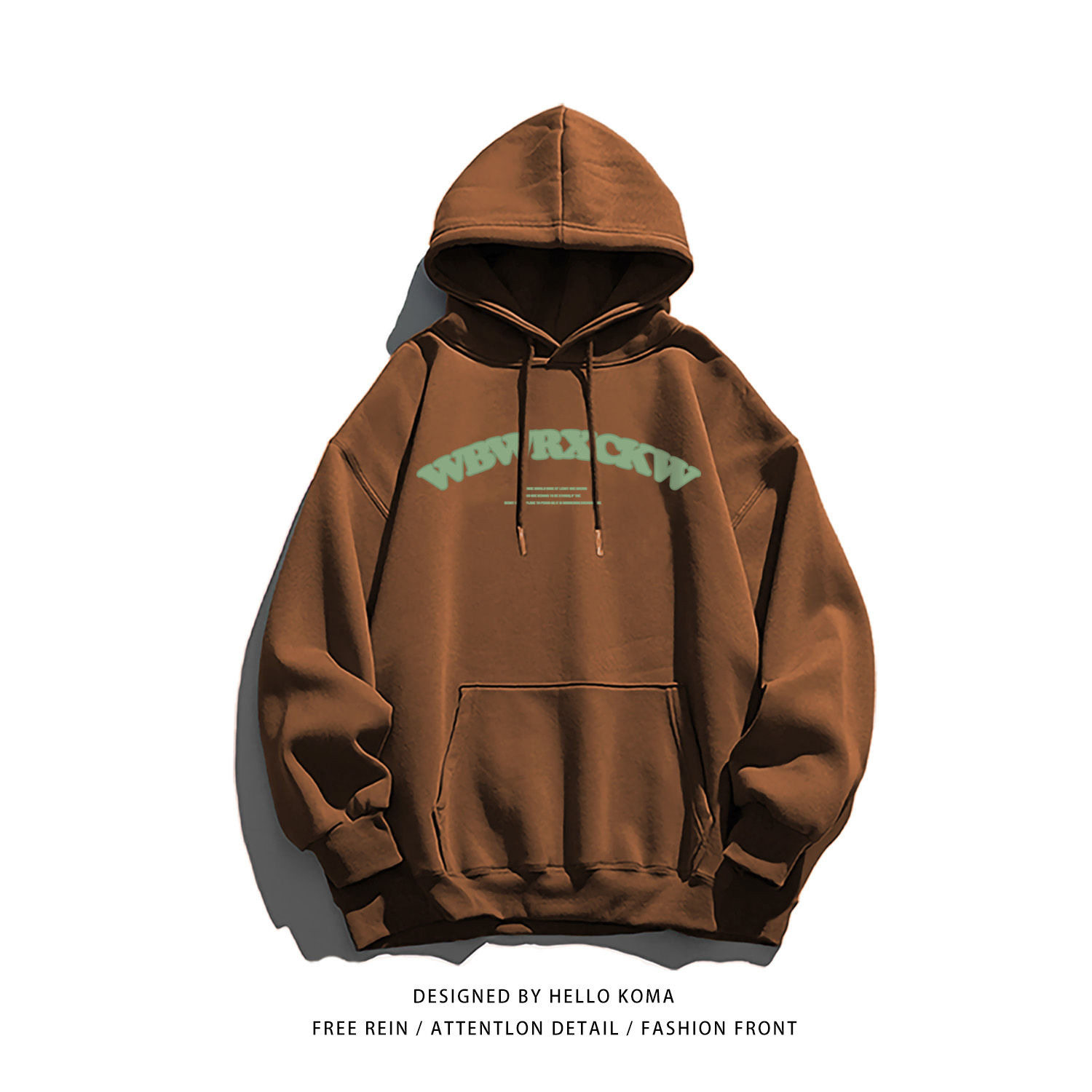 2022款美式卫衣女春秋加绒加厚宽松设计连帽小众卫衣