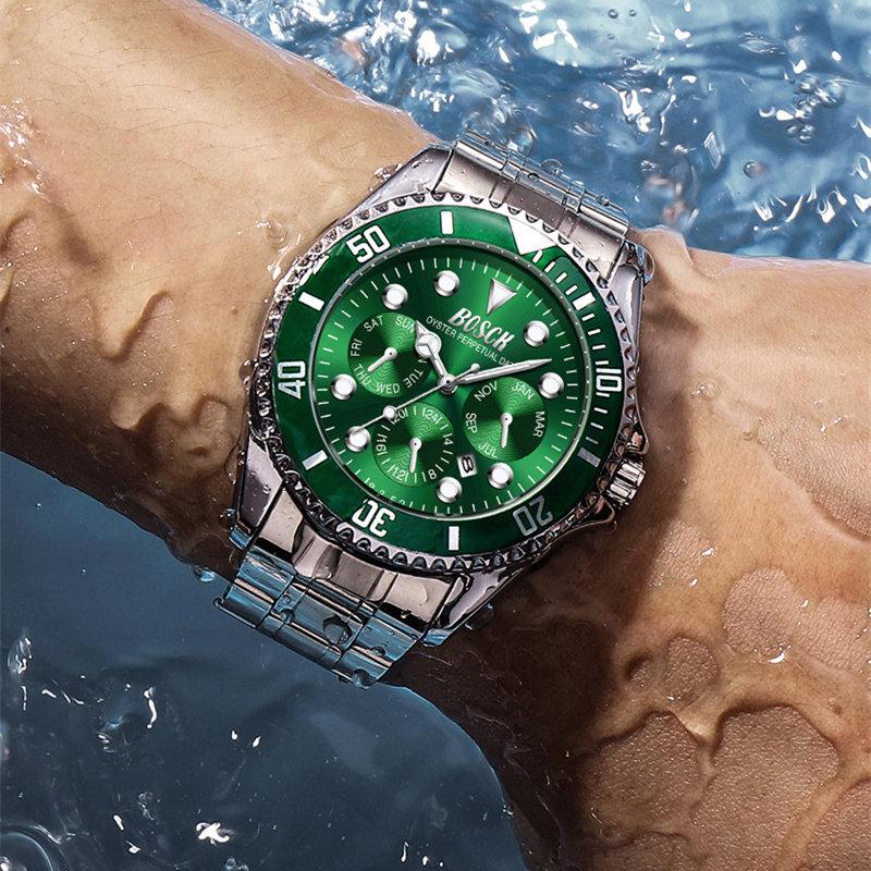 瑞士绿水怪水鬼手表男士全自动石英男表非机械正品牌名牌2020新款
