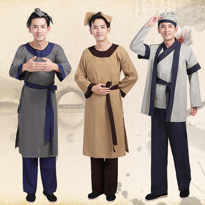 炎蔻古代平民百姓汉服粗布古装店小民国农民演出服饰民族服装