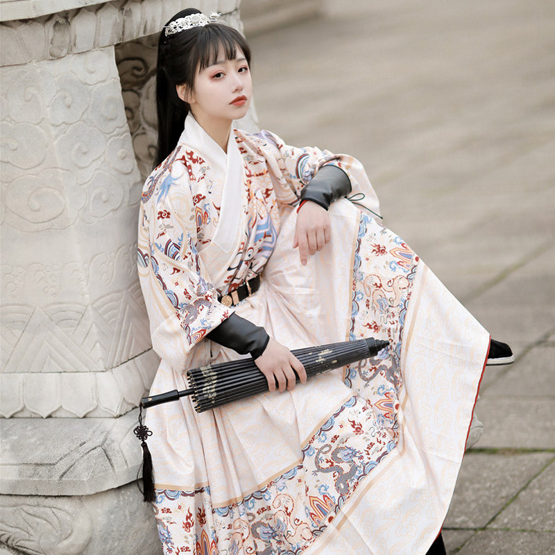 炎蔻明制贴里女明朝锦衣卫飞鱼服夏季男绣春刀曳撒蟒袍情侣中国风