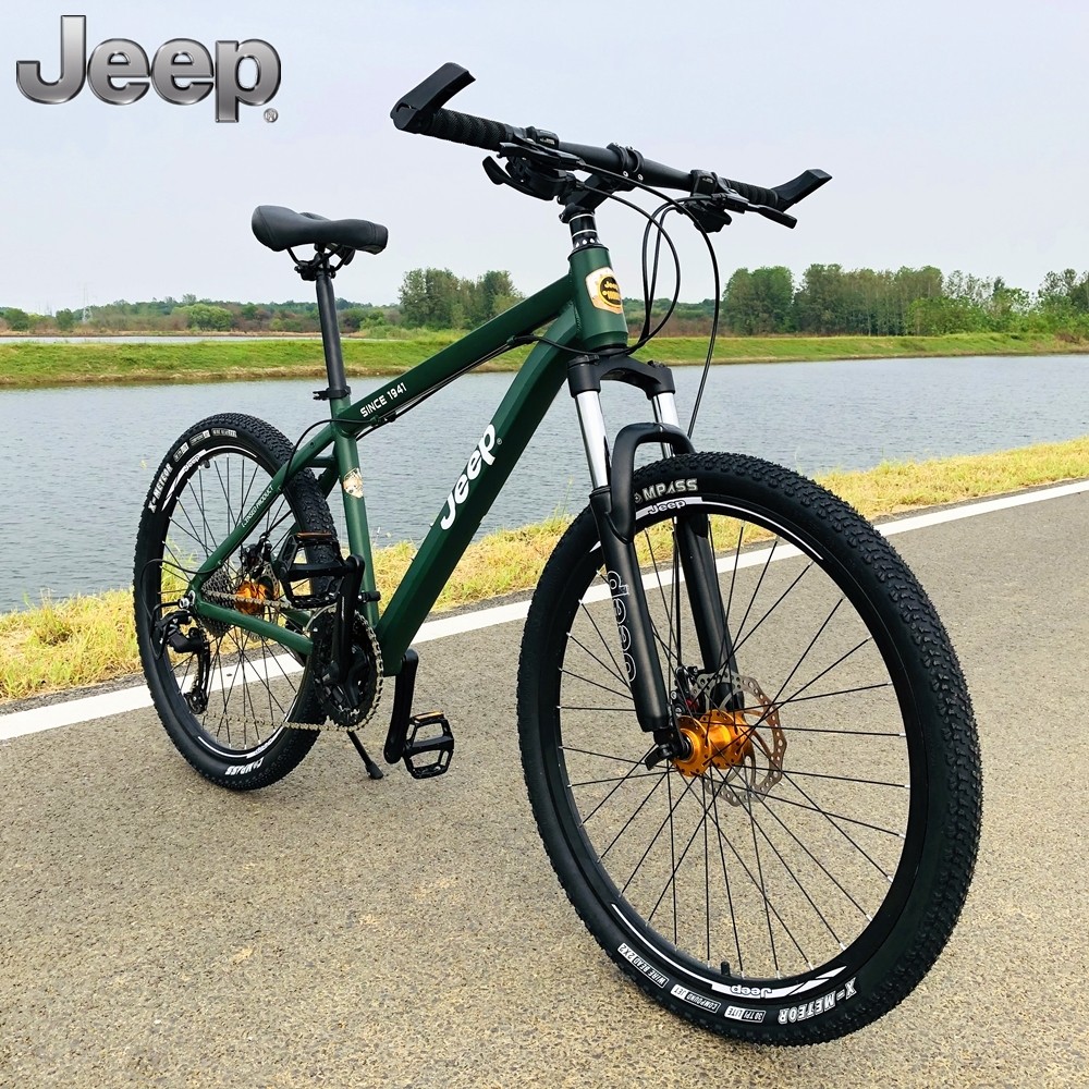 吉普jeep舒适山地自行车超轻铝合金变速双碟275寸山地自行车