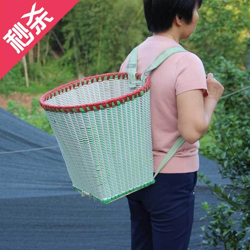 背篓竹编大人家用菜蓝背篮新款大号背斗背筐竹编