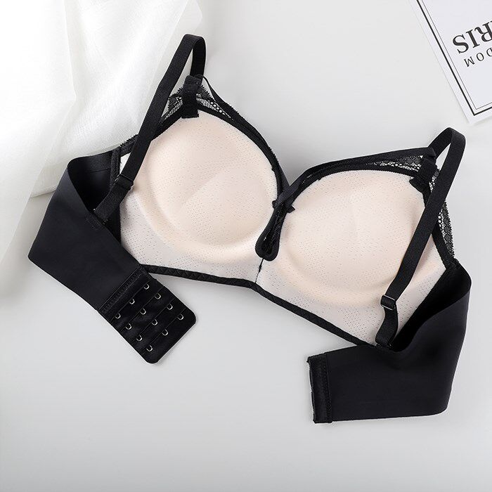 性感蕾丝舒然超聚聚拢内衣小胸厚款无痕立显文胸