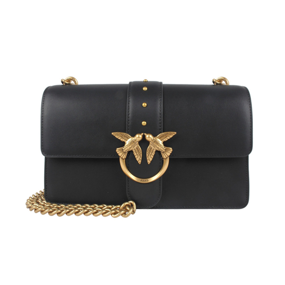 自营pinko新款大号基本款纯链条燕子1p22jgy7sp通用款女包