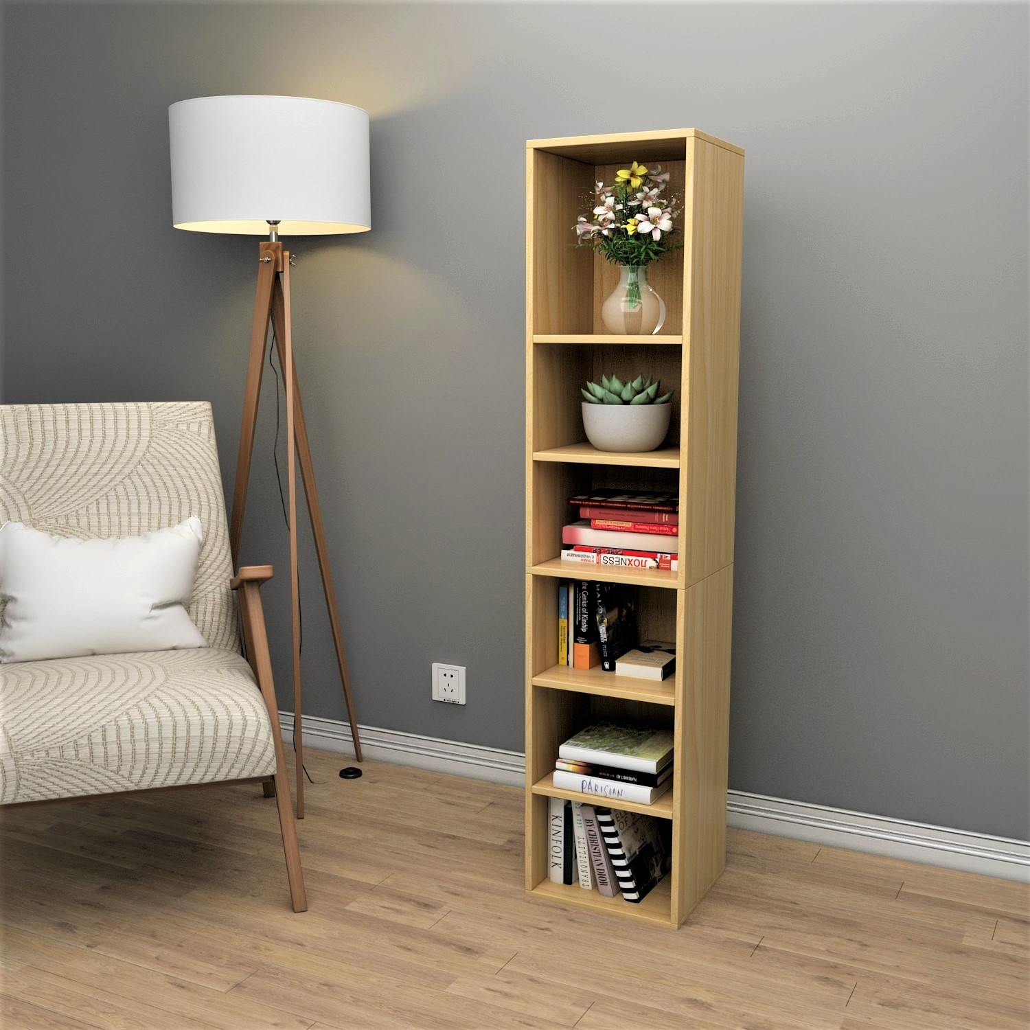 书柜书架墙角客厅现代简单省空间家用多层简约书架