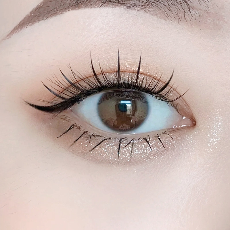 虞书自然嫁接女单睫毛仙女鱼尾混合眼睫毛仙子假睫毛