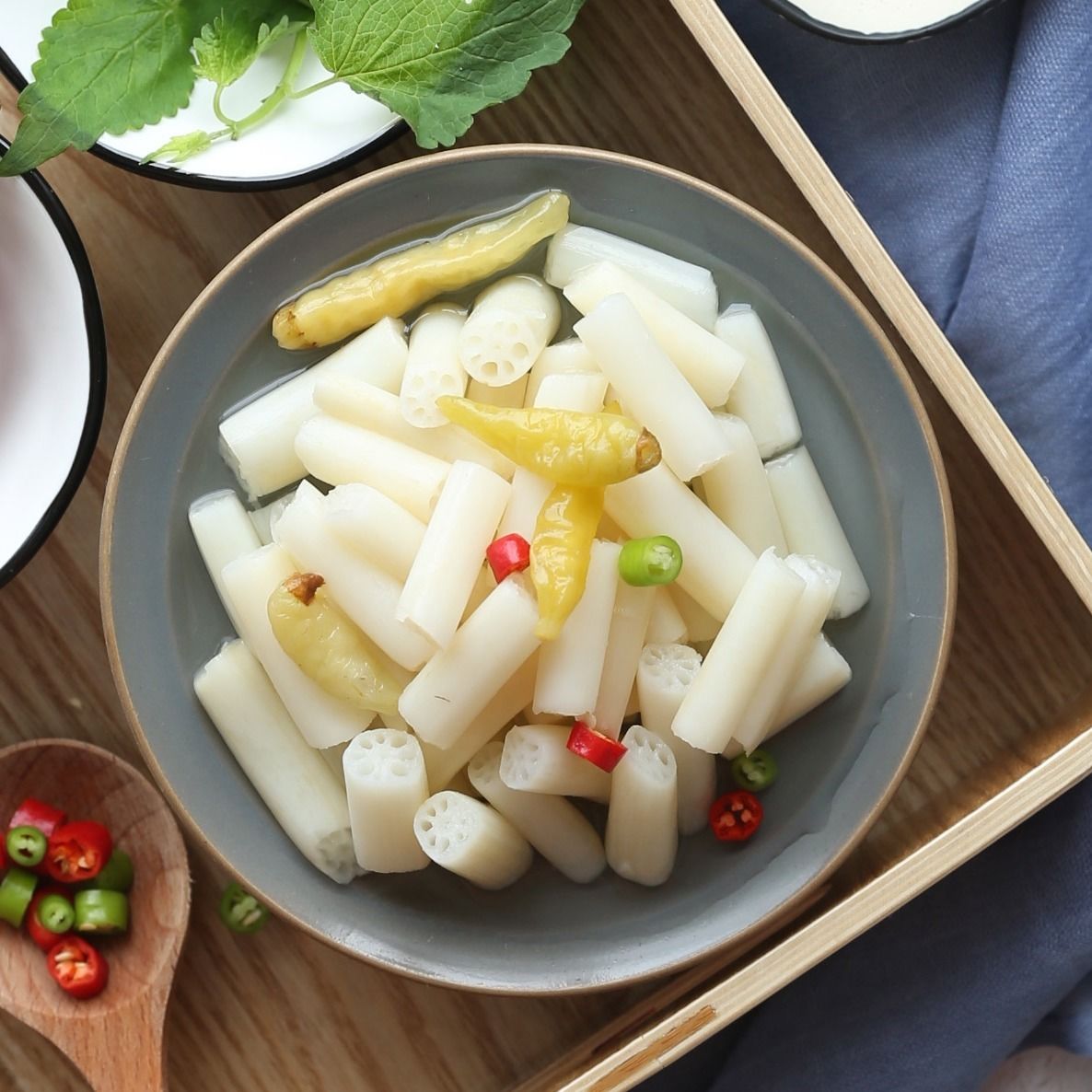 华贵洪湖农家泡椒藕带酸辣藕尖凉菜即食下饭莲藕