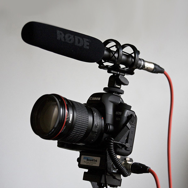 rode罗德ntg2指向性枪式话筒录音视频采访摄像机单反收音麦克风